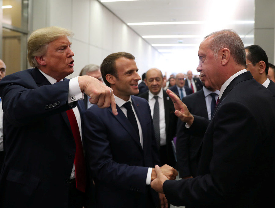 Click to enlarge Trump Macron Erdogan