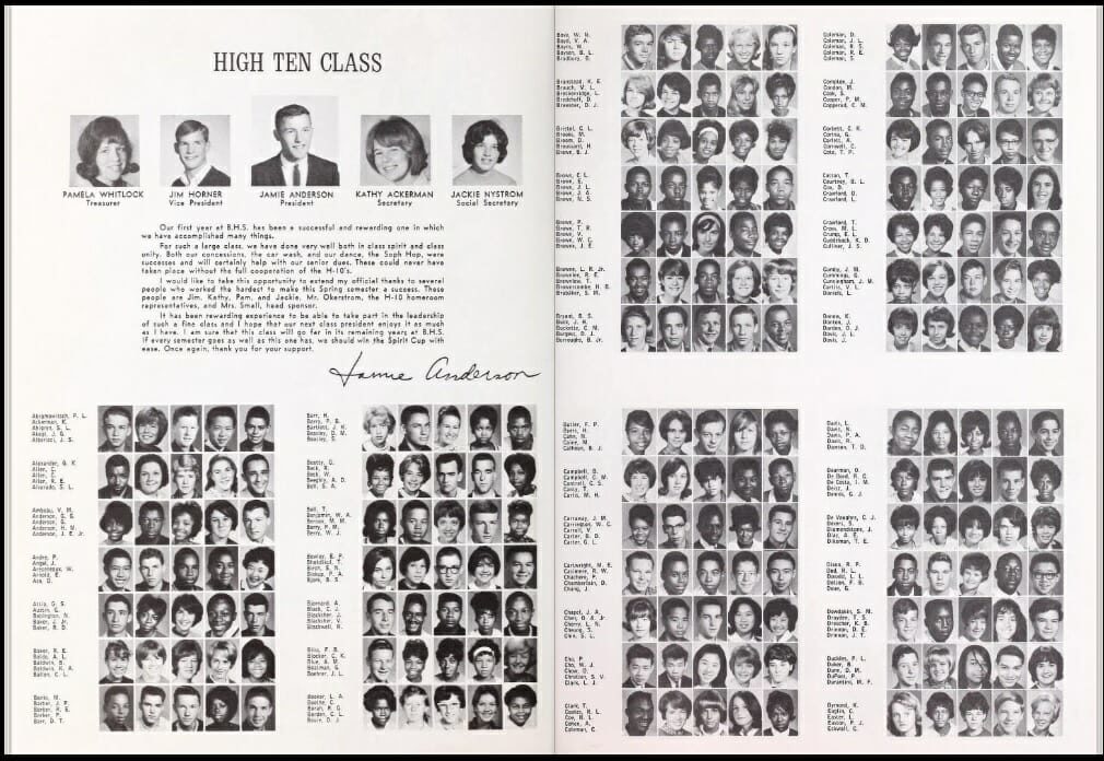 Click to enlarge berkeley yearbook 1964 Kamala Harris