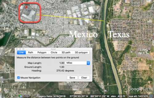 map Nuevo Laredo Texas gun battle