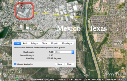 Click to enlarge map Nuevo Laredo Texas gun battle