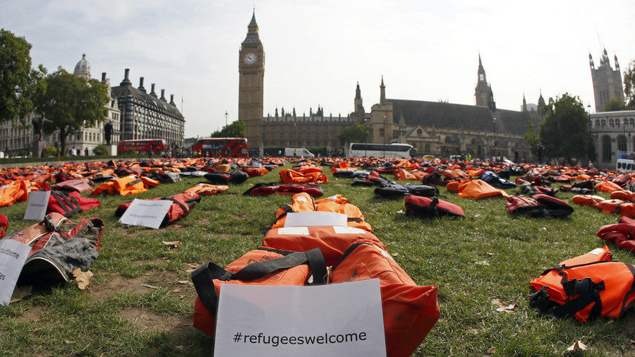 protest for migrants london