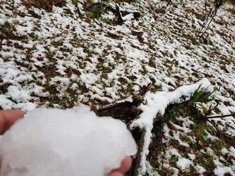 Snow in southern Brazil
