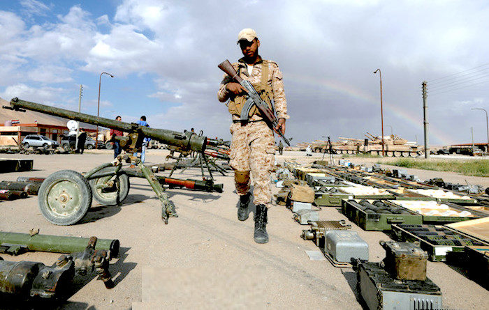 Click to enlarge Weaponry of rebels
