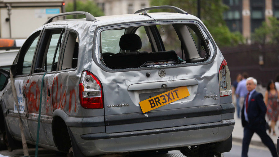 Click to enlarge Brexit car