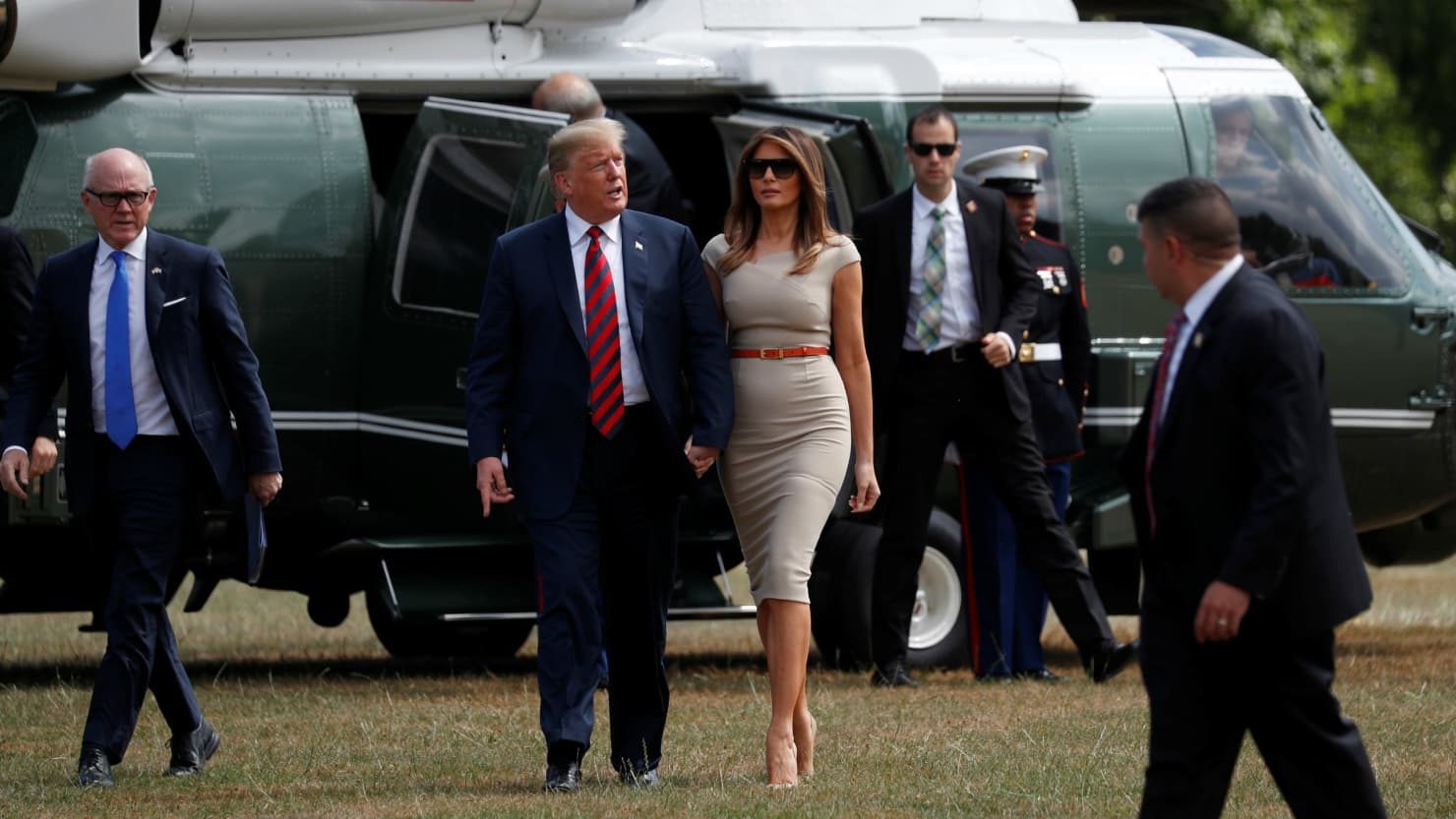 Click to enlarge Melania and Donald Trump