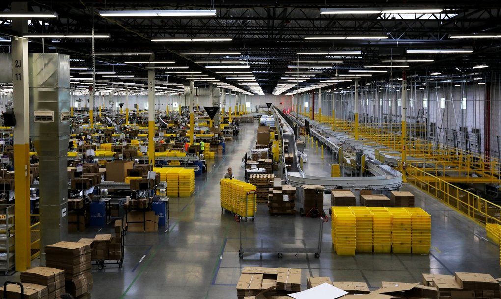 Click to enlarge Amazon Kent warehouse