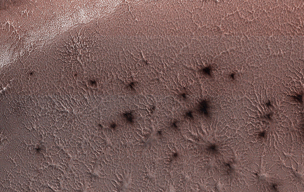 ‘spiders’ on Mars