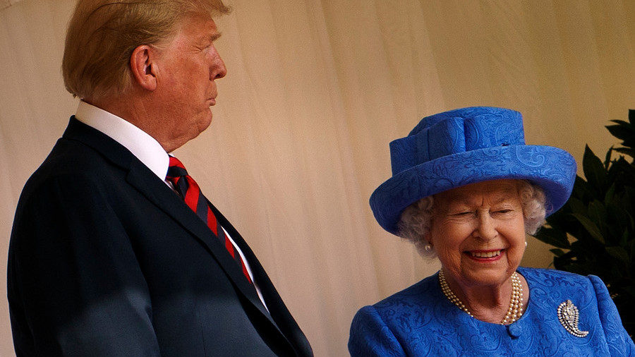Click to enlarge Trump Queen Elizabeth