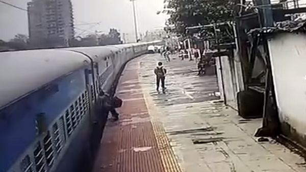 Man dragged by train