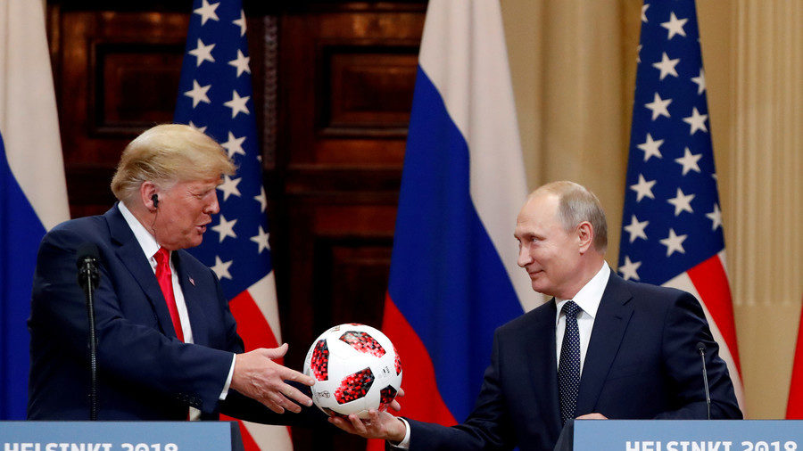 putin trump soccer ball