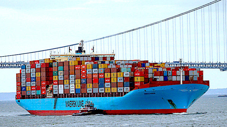 Click to enlarge Cargo Ship Maersk