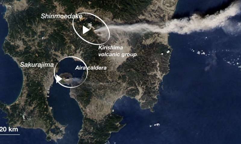 Click to enlarge japan volcano underground connection