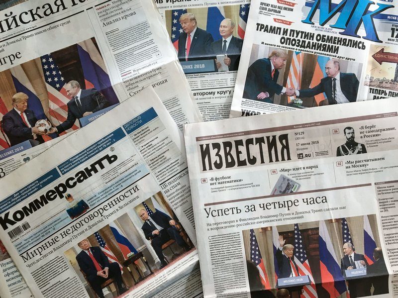 Click to enlarge russian press trump putin