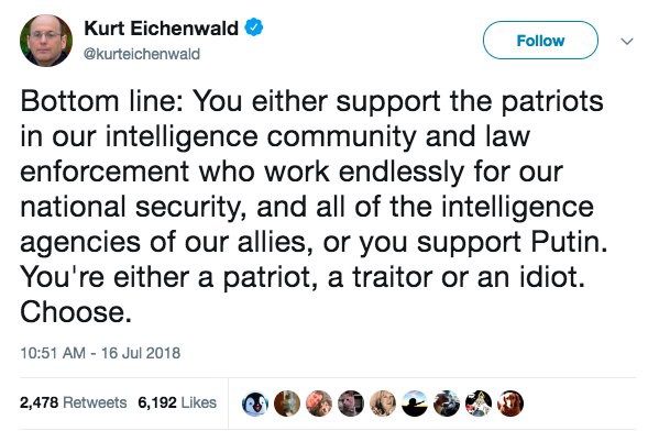 Kurt Eichenwald Twitter Trump Putin