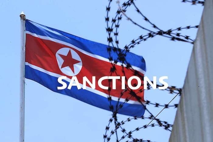 NK flag barbwire