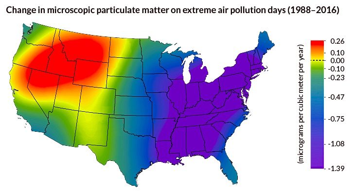 Map of US air