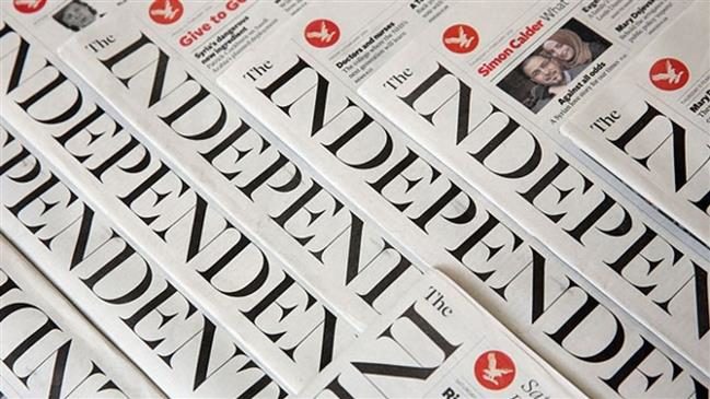 Click to enlarge Independent newspaper