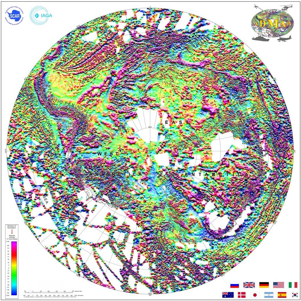 magnetic field map antarctica