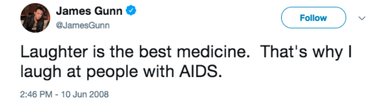 James Gunn tweet