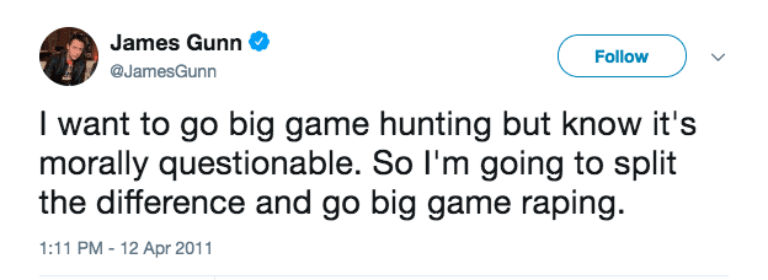 James Gunn tweet