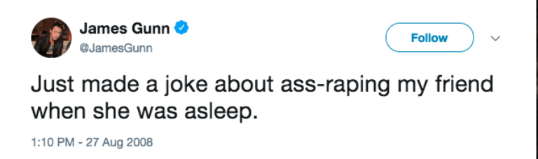 James Gunn tweet