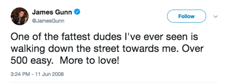 James Gunn tweet