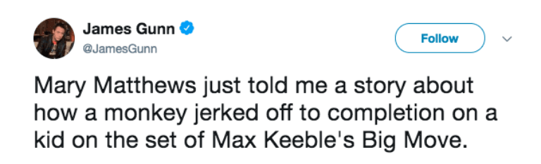James Gunn tweet