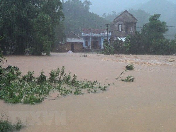 Floods in Ba Che district of northern Quang Ninh province