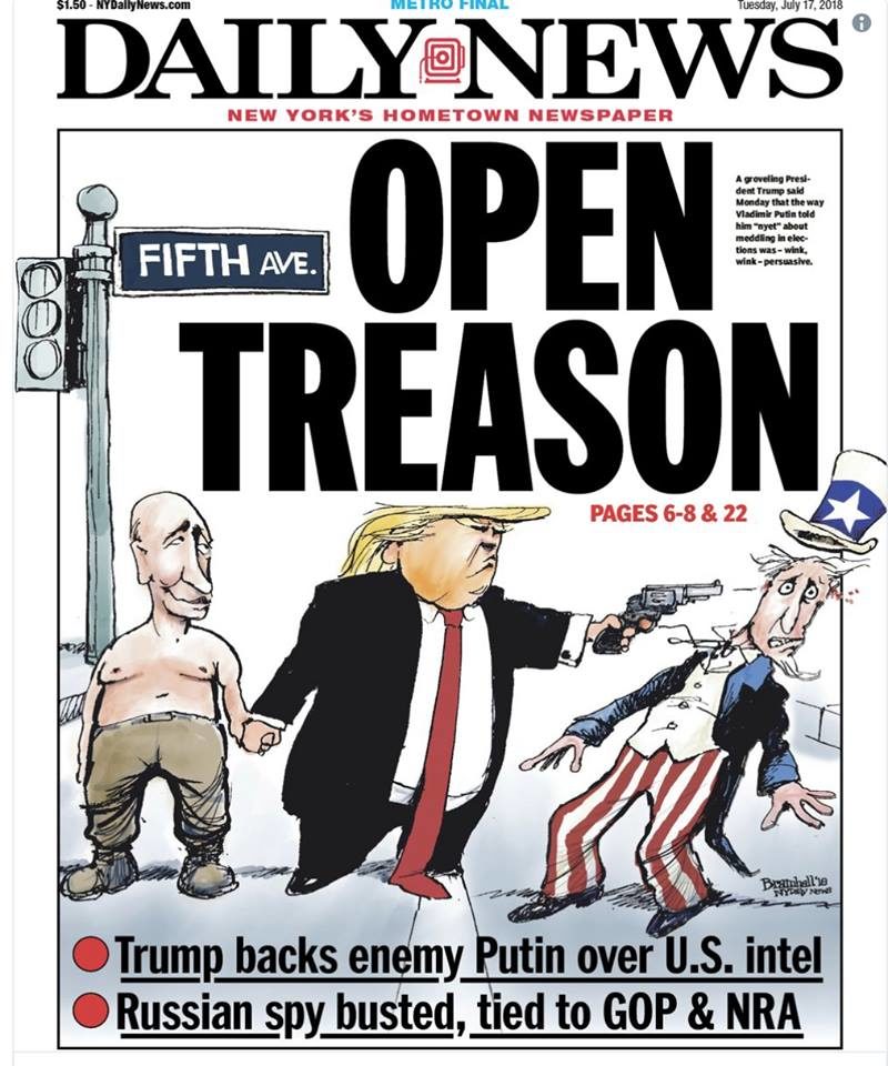 Click to enlarge new york daily cartoon trump putin
