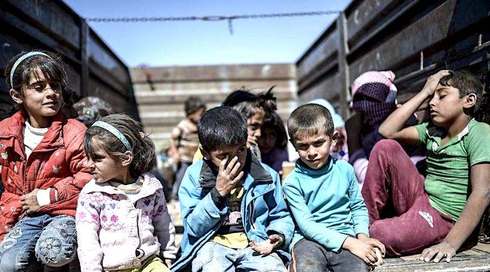 Syrian kid refugees