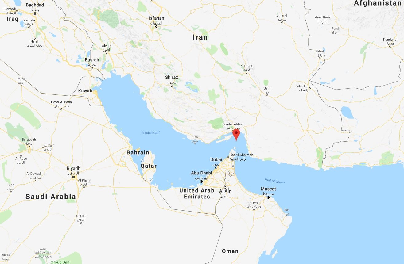 Click to enlarge Strait of Hormuz map