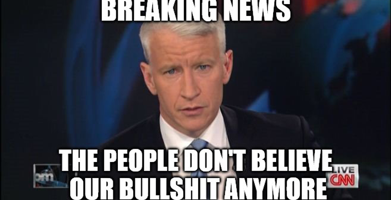 anderson cooper meme no one buys our BS