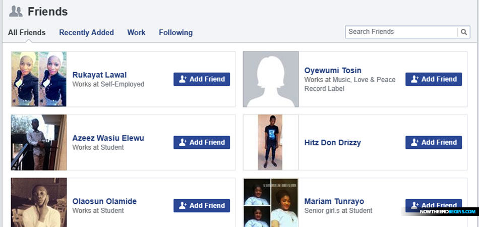 Fake facebook profiles