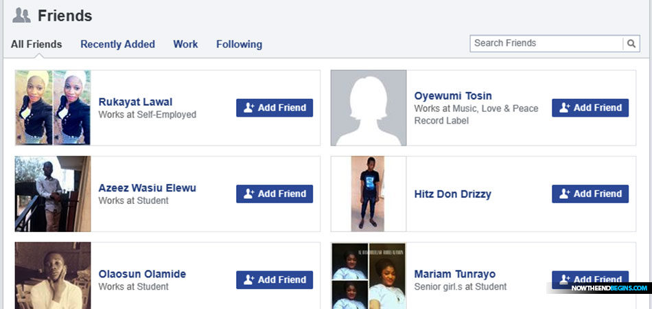 Click to enlarge Fake facebook profiles