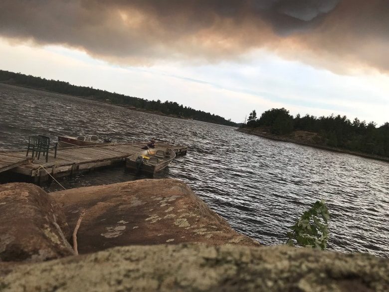 Click to enlarge Foreest fires French River Provincial Park Ontario Jul 2018
