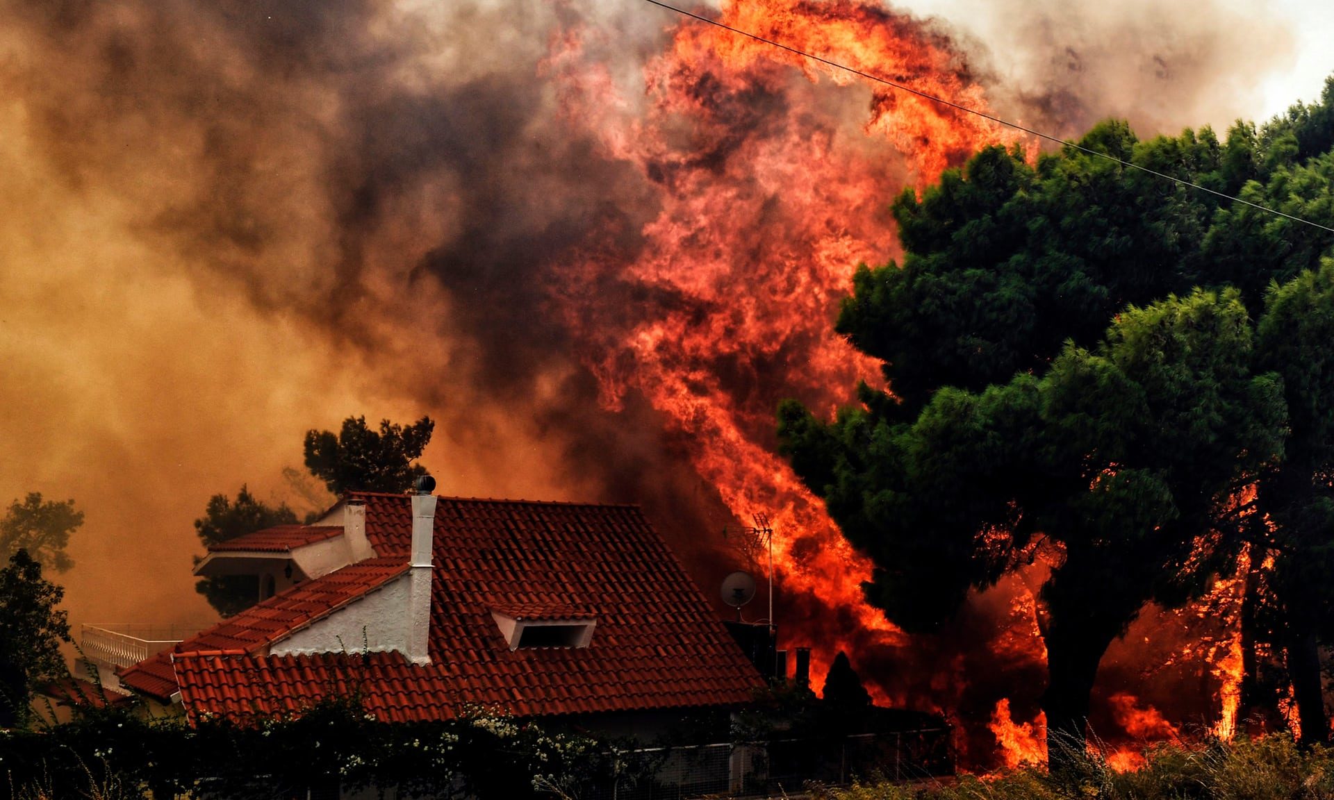 greece wildfire