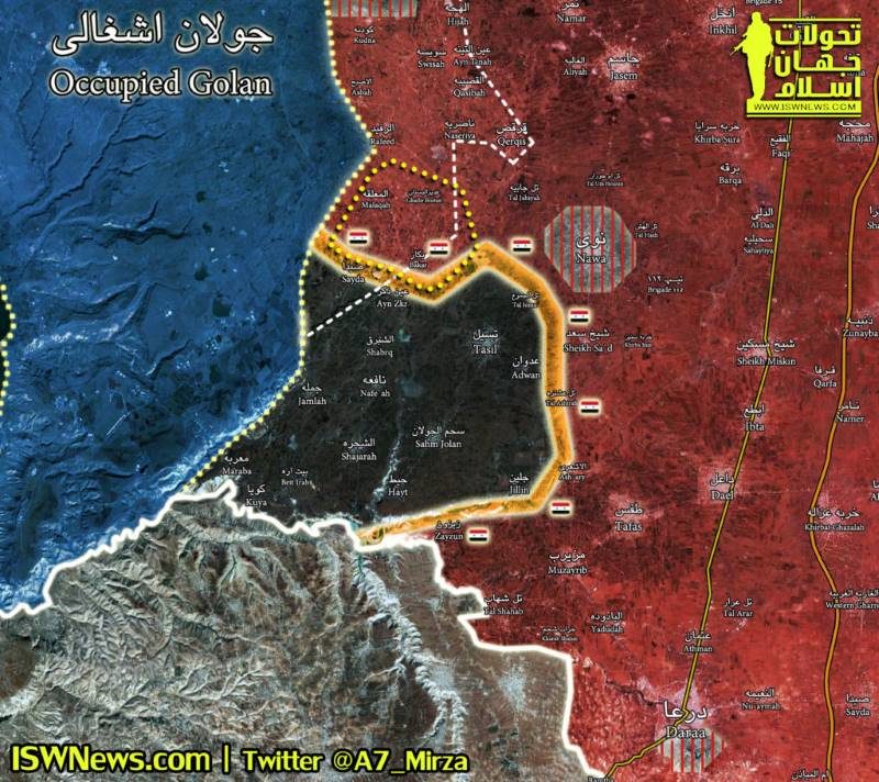 Click to enlarge ISIS golan heights