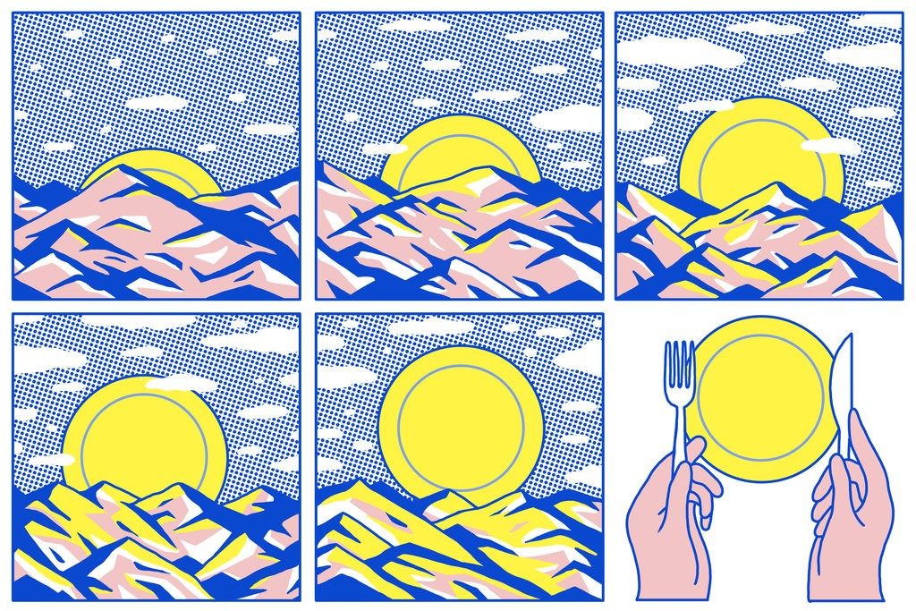 dinner plate sun