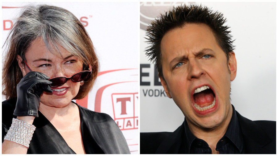 Click to enlarge Roseanne Barr James Gunn