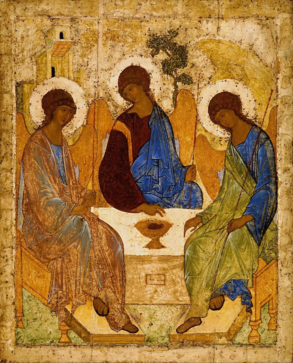 The Trinity. Copy of an icon by Andrei Rublev
