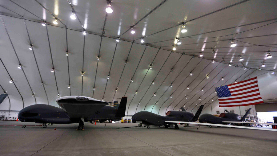 Click to enlarge USAF RQ-4 Global Hawk