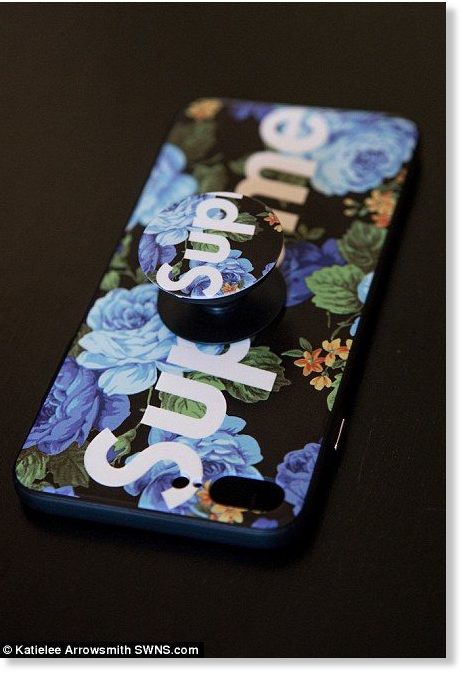 Ms Kutluol said it was her new rubber phone cover - delivered just hours before she was struck - that saved her life