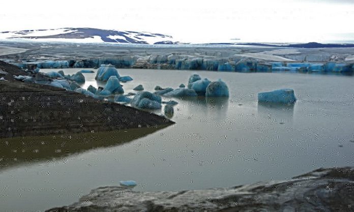 Click to enlarge Arctic lake mysteriously disappears on Novaya Zemlya