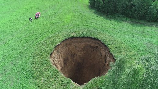Click to enlarge Sinkhole