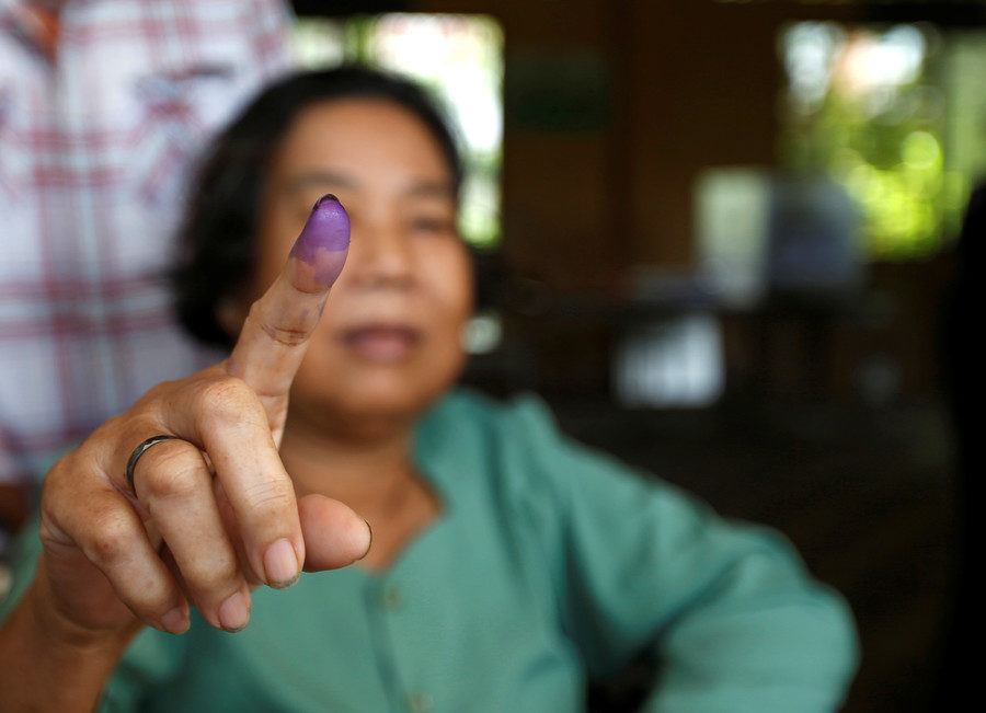 Cambodia election voter