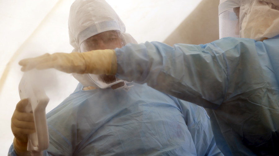 health workers hazmat