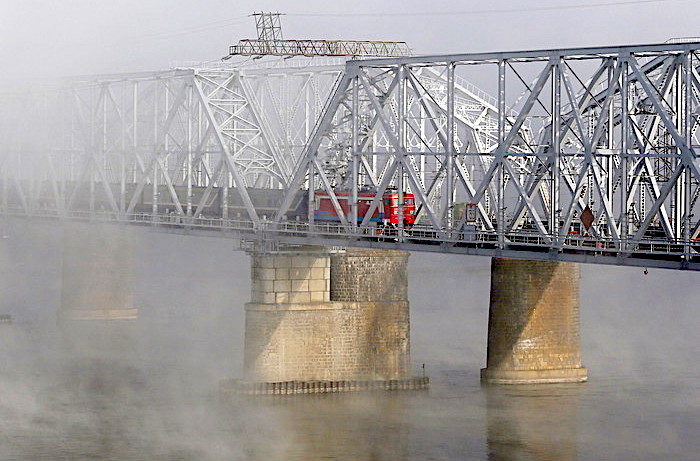 Russian train bridge