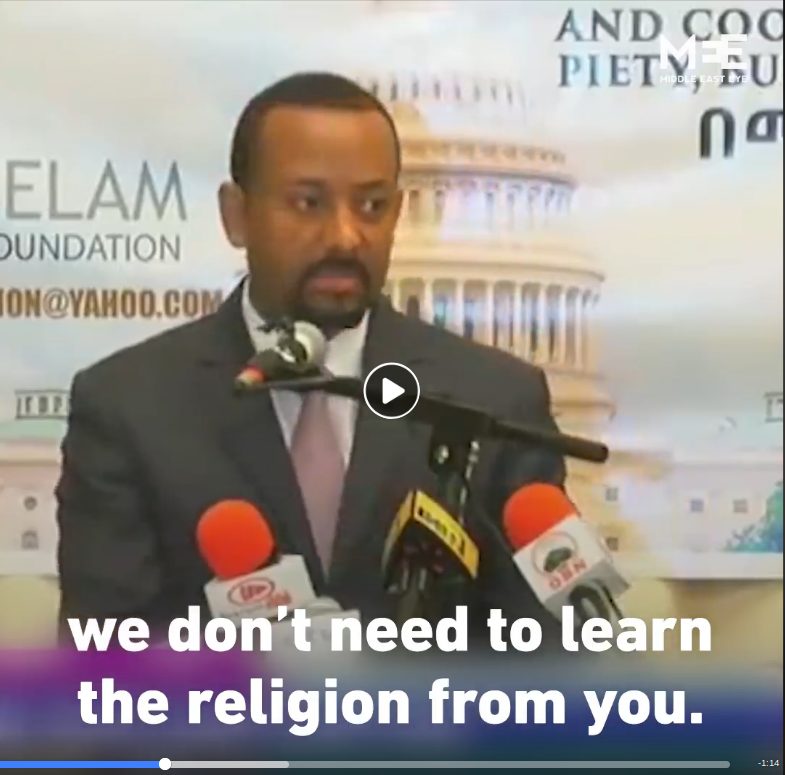 Click to enlarge 'You've lost Islam': Ethiopian PM recounts snub to Abu Dhabi Crown Prince