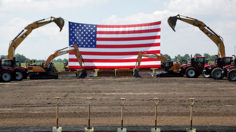 USA flag diggers