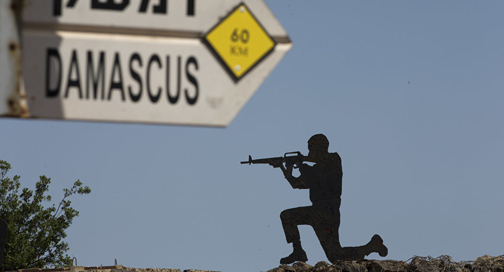 soldier near Golan Heights